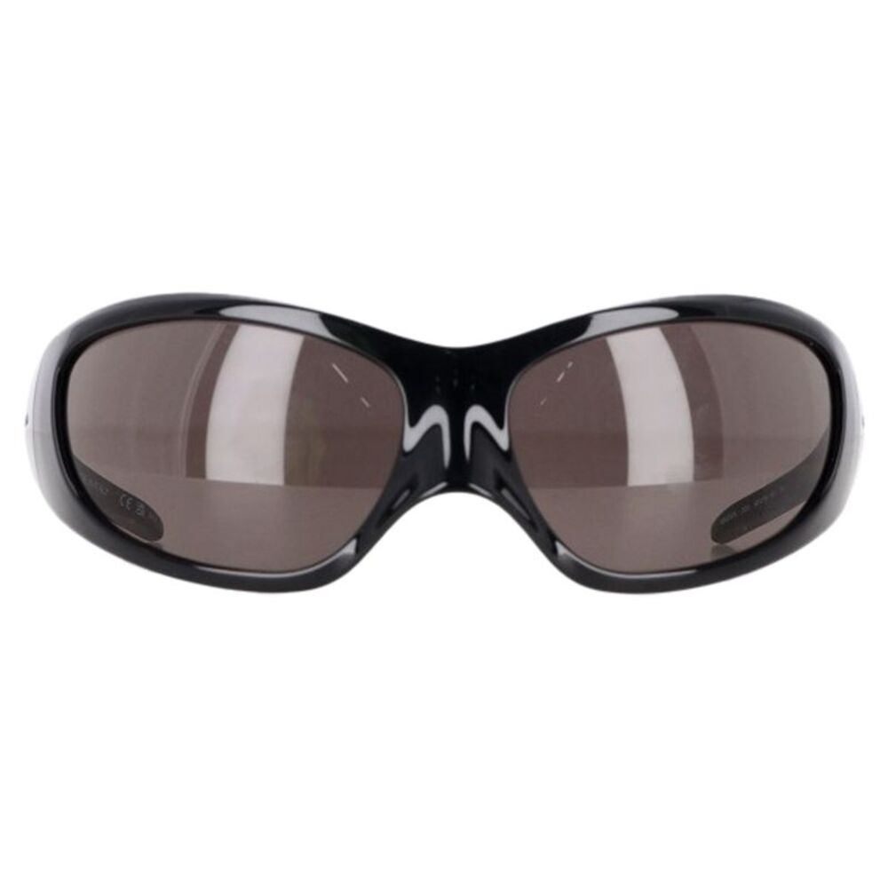 Balenciaga Skin BB0252S Oval Sunglasses in Black Acetate